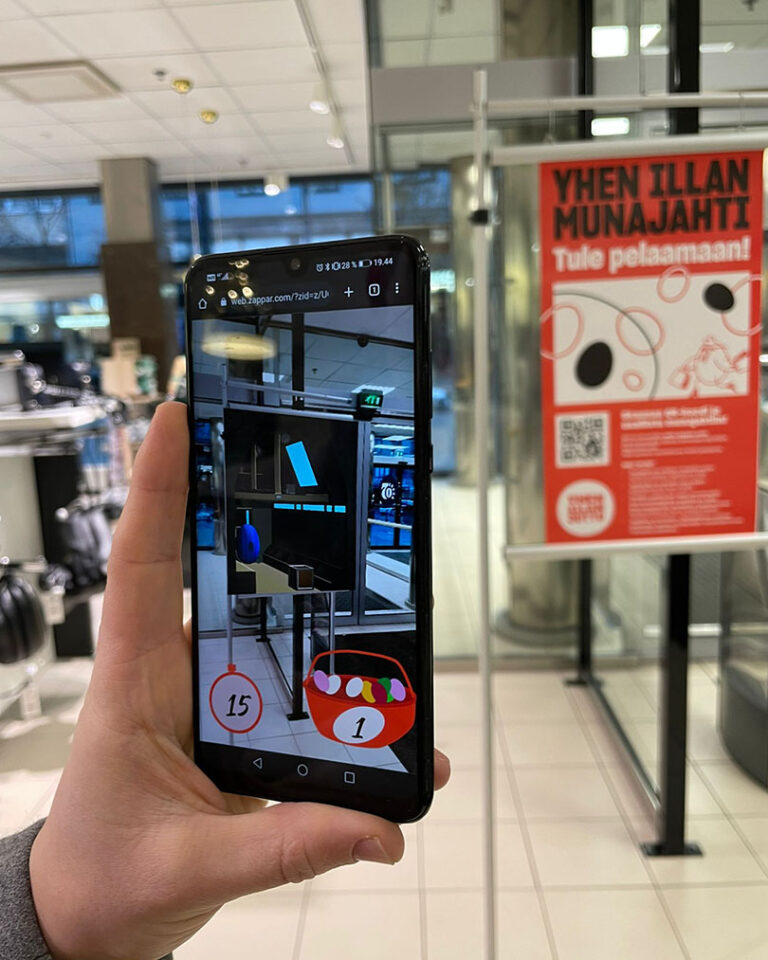 lisätty todellisuus, palvelumuotoilu, munajahti sitouttaa asiakkaat